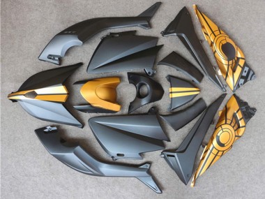Shop 2012-2014 Yamaha TMAX530 Motorcycle Fairings - Matte Black Gold Canada