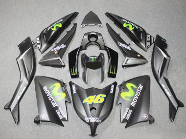 Shop 2012-2014 Yamaha TMAX530 Motorcycle Fairings - Matte Grey Yellow Semakin Didepan ENEOS Yamalube MoviStar 46 Canada