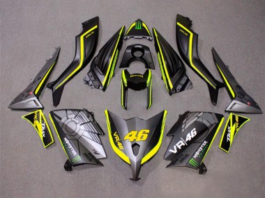 Shop 2012-2014 Yamaha TMAX530 Motorcycle Fairings - Matte Grey Yellow Monster 46 Canada