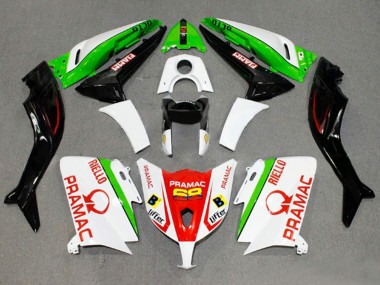 Shop 2012-2014 Yamaha TMAX530 Motorcycle Fairings - White Red Green Pramac Fiamm Canada
