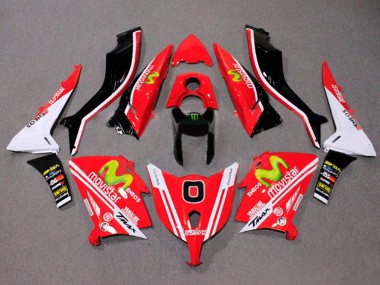 Shop 2012-2014 Yamaha TMAX530 Motorcycle Fairings - Red White ENEOS MoviStar Yamalube Canada
