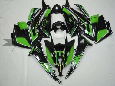 Shop 2012-2014 Yamaha TMAX530 Motorcycle Fairings - Glossy Black Green Monster Canada