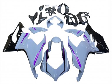 Shop 2020-2024 Ducati Panigale V2 Motorcycle Fairings - Glossy Grey Purple Glossy Black Canada