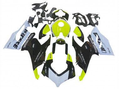 Shop 2020-2024 Ducati Panigale V2 Motorcycle Fairings - White Lime Green Glossy Black Stein Dinse VR 46 Canada