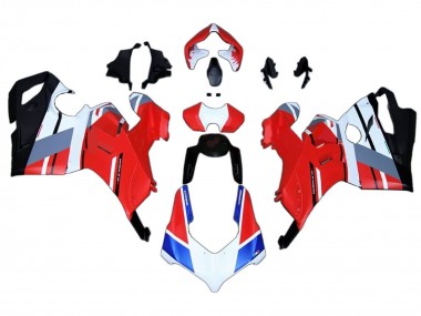 Shop 2020-2021 Ducati Panigale V4 V4S Motorcycle Fairings - White Blue Red Glossy Black Canada