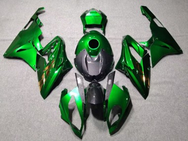 Shop 2015-2016 BMW S1000RR Motorcycle Fairings - Green Black Carbon Fiber Canada