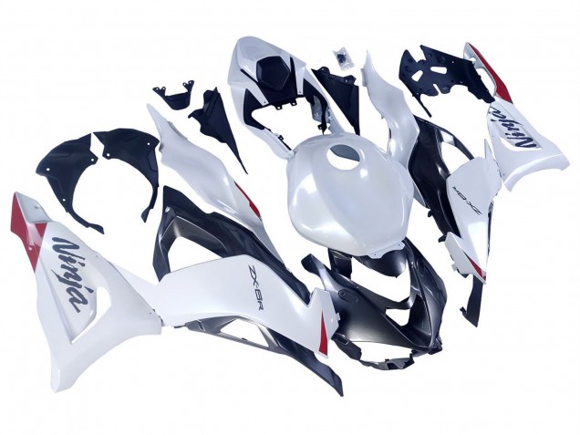 2023-2026 Kawasaki ZX6R Motorcycle Fairings - Pearl White Black Red Canada