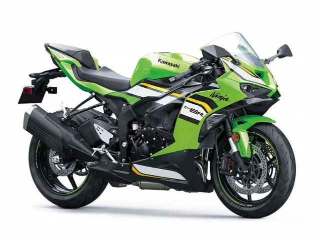 2023-2026 Kawasaki ZX6R Motorcycle Fairings - Green White Black Ninja Canada