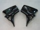 2003-2004 Honda CBR600RR Motorcycle Fairings - Glossy Black Red Decals Canada