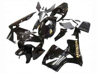 Shop 2005-2006 Honda CBR600RR Motorcycle Fairings - Black with Gold Logo Canada