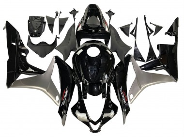 Shop 2007-2008 Honda CBR600RR Motorcycle Fairing Kits - Silver Glossy Black Canada