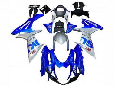 Shop 2011-2024 Suzuki GSXR 600 / GSXR 750 Motorcycle Fairings - Blue Silver Ecstar Canada