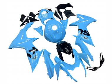 Shop 2011-2024 Suzuki GSXR 600 / GSXR 750 Motorcycle Fairings - Light Blue Black Canada