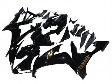 Shop 2004-2006 Yamaha YZF 1000 R1 Motorcycle Fairings - Glossy Black Gold Decals Canada