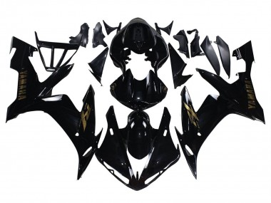 Shop 2004-2006 Yamaha YZF 1000 R1 Motorcycle Fairings - Glossy Black Gold Decals Canada