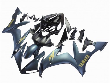 Shop 2004-2006 Yamaha YZF 1000 R1 Motorcycle Fairings - Dark Blue Gold Decals Canada