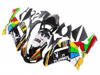 Shop 2007-2008 Kawasaki ZX6R Motorcycle Fairings - Colorful Playboy 223 Canada