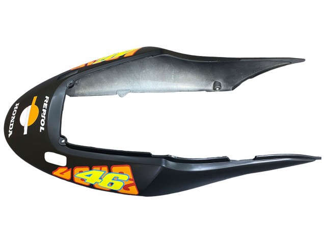 2004-2007 Honda CBR600 F4i Motorcycle Fairings - Matte Black Orange Rossi Canada