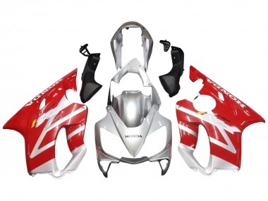 Shop 2004-2007 Honda CBR600 F4i Motorcycle Fairings - Silver Red Canada