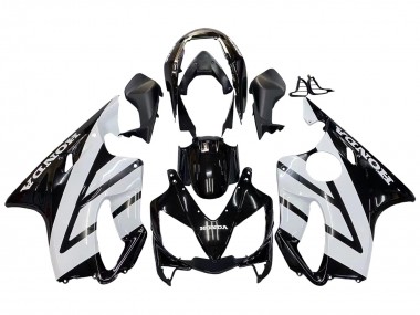 Shop 2004-2007 Honda CBR600 F4i Motorcycle Fairings - White Glossy Black Canada