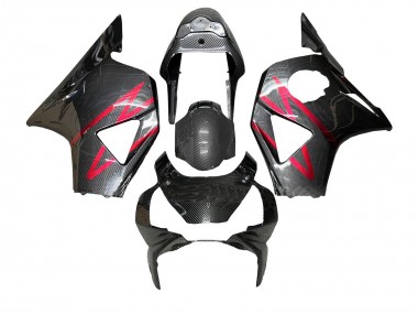 Shop 2002-2003 Honda CBR900RR 954 Motorcycle Fairings - Black Carbon Fiber Red Stripe Canada