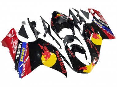 Shop 2007-2014 Ducati 848/1098/1198 Motorcycle Fairings - Glossy Black Yellow Blue Red Bull Canada