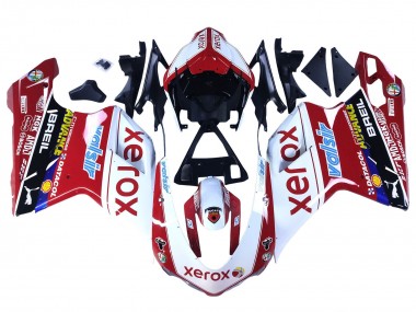 Shop 2007-2014 Ducati 848/1098/1198 Motorcycle Fairings - White Red Glossy Black Valsir Xerox Canada