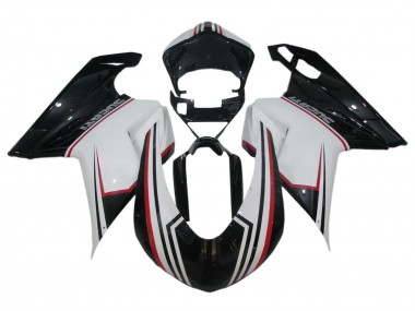 Shop 2007-2014 Ducati 848/1098/1198 Bike Fairings - White Red Glossy Black Canada
