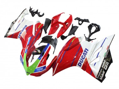 Shop 2011-2014 Ducati Panigale 899/1199 Motorcycle Fairings - White Red Green Blue Glossy Black Flex-Box Canada