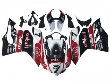 Shop 2011-2014 Ducati Panigale 899/1199 Motorcycle Fairings - White Red Glossy Black Aruba.it 7 Canada