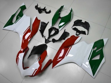 Shop 2011-2014 Ducati Panigale 899 Motorcycle Fairings - White Red Dark Green Canada