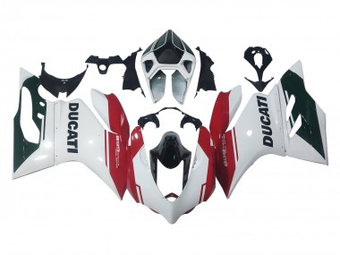 Shop 2011-2014 Ducati Panigale 899 Motorcycle Fairings - White Red Glossy Black Canada