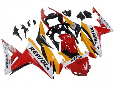 Shop 2016-2018 Honda CBR500R Motorcycle Fairings - Yellow White Red Repsol HRC Canada