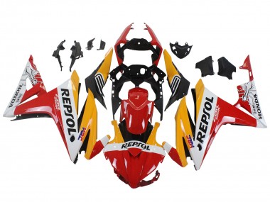 Shop 2016-2018 Honda CBR500R Motorcycle Fairings - Yellow White Red Repsol HRC Canada
