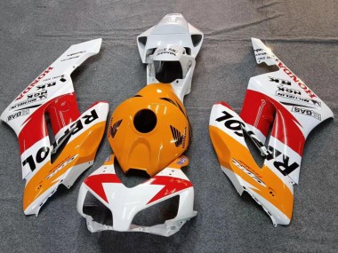 Shop 2004-2005 Honda CBR1000RR Motorcycle Fairings - White Orange Black Red Repsol Canada
