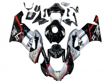 Shop 2004-2005 Honda CBR1000RR Motorcycle Fairings - Silver Glossy Black Red Stripe Canada