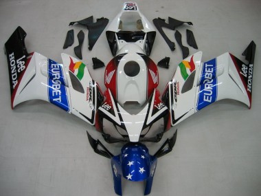 Shop 2004-2005 Honda CBR1000RR Motorcycle Fairings - White Blue Red Glossy Black Star EuroBet Lee Canada