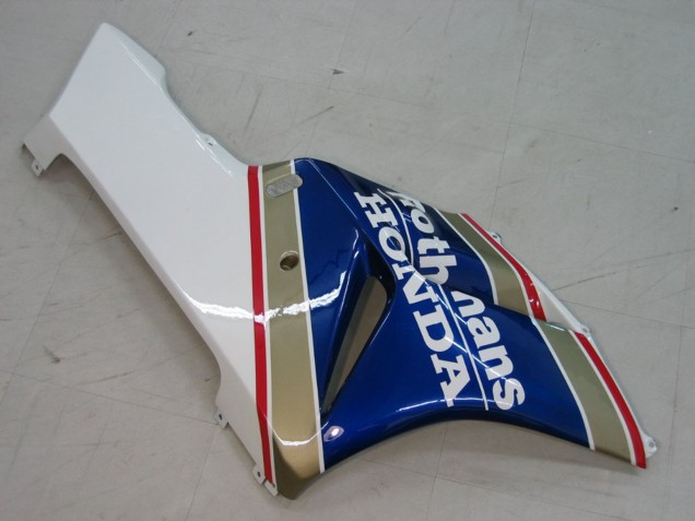 2004-2005 Honda CBR1000RR Motorcycle Fairings - White Blue Gold Rothmans Canada