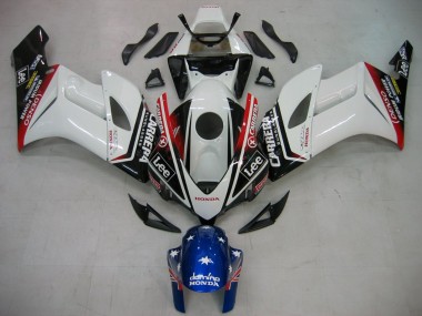 Shop 2004-2005 Honda CBR1000RR Motorcycle Fairings - White Blue Red Glossy Black Star Carrera Lee Canada