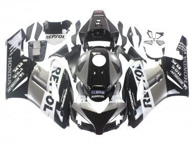 Shop 2004-2005 Honda CBR1000RR Motorcycle Fairing Kits - Silver White Glossy Black Repsol Canada