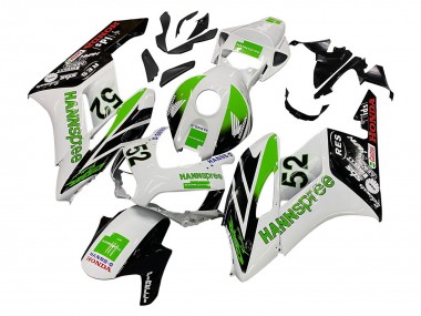 Shop 2004-2005 Honda CBR1000RR Motorcycle Fairings - White Green Glossy Black Hannspree 52 Canada