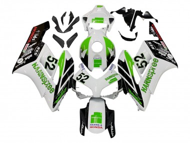 Shop 2004-2005 Honda CBR1000RR Motorcycle Fairings - White Green Glossy Black Hannspree 52 Canada