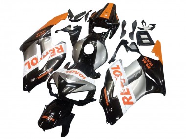 Shop 2004-2005 Honda CBR1000RR Motorcycle Fairings - Orange Silver Glossy Black Repsol Canada
