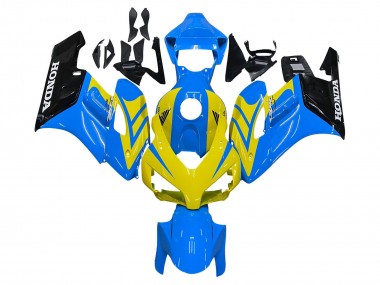 Shop 2004-2005 Honda CBR1000RR Motorcycle Fairings - Blue Yellow Glossy Black Canada