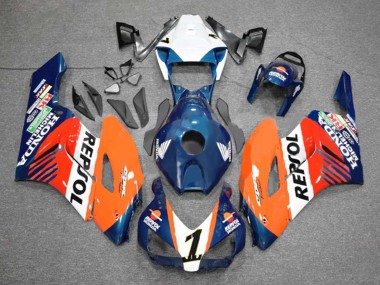 Shop 2004-2005 Honda CBR1000RR Motorcycle Fairings - Orange White Red Blue Repsol Canada