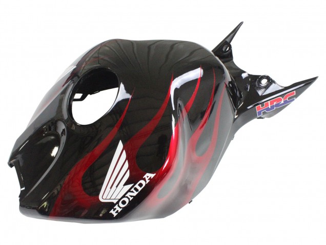 2006-2007 Honda CBR1000RR Motorcycle Fairings - Glossy Black Yellow Red Flame Canada
