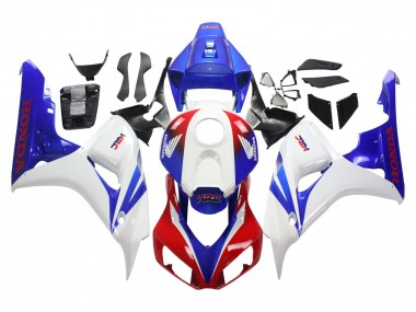 Shop 2006-2007 Honda CBR1000RR Motorcycle Fairing - White Red Blue HRC Canada