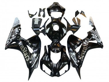 Shop 2006-2007 Honda CBR1000RR Motorcycle Fairings - Glossy Black Gold SevenStars Canada