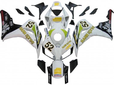 Shop 2006-2007 Honda CBR1000RR Motorcycle Fairings - White Green Glossy Black Hannspree 52 Canada