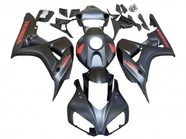 Shop 2006-2007 Honda CBR1000RR Motorcycle Fairings - Matte Black Red Decals Canada